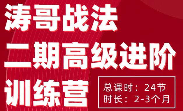 《涛哥战法二期高级进阶训练营》实战个股买点拆解