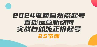 《电商自然流起号》直播运营新动向 实战自然流正价起号