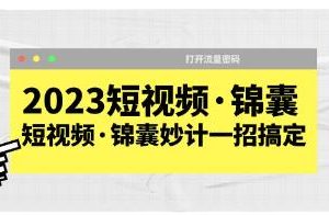 《短视频锦囊妙计》一招搞定，打开流量密码