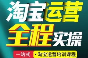 《淘宝开店运营教程视频》开店攻略+店铺运营指南 从0到1实战