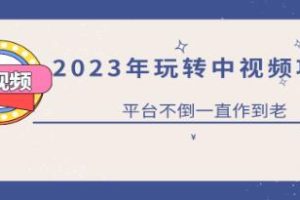 《0基础玩转抖音中视频项目》平台不倒，一直做到老