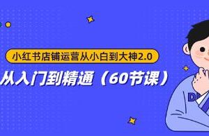 《小红书店铺运营从小白到大神2.0》从入门到精通